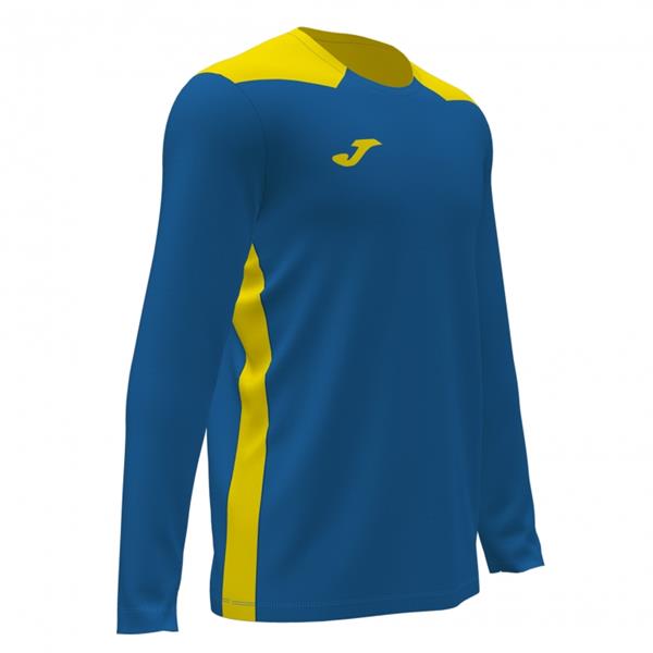 Joma Championship VI LS Football Shirt Royal/Yellow